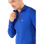 Astro - Bluză cu mânecă lungă cu fermoar - 100% Lână Merino
