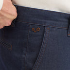 Pantaloni Denim merino – croială relaxată