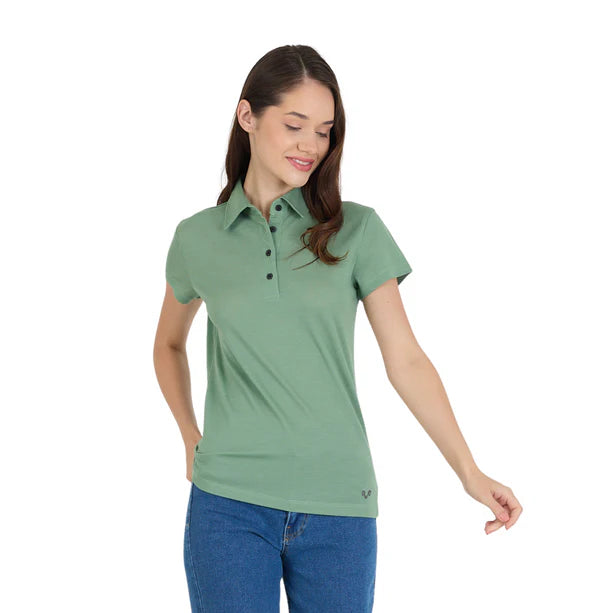 Polo casual pentru femei – 100% lână merino