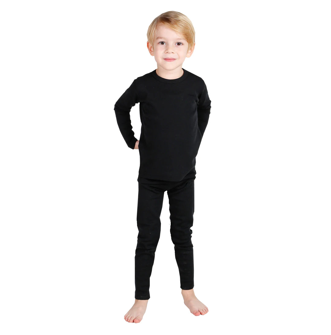 Set Lenjerie Termică Copii - 100% Lână Merino
