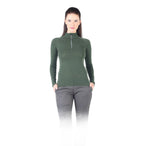 Vega - Bluză cu mânecă lungă (cu fermoar) - 100% Lână Merino