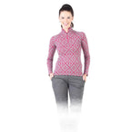 Venus - Bluză cu mânecă lungă (cu fermoar) - 100% Lână Merino